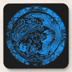 Porta copos de Dragon e Phoenix Cork