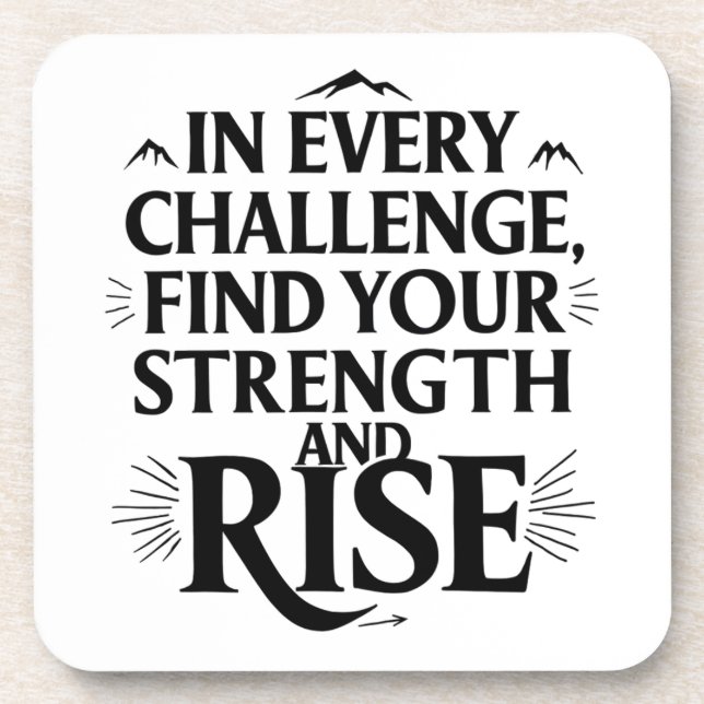 Porta copos de força de desafio (Frente)