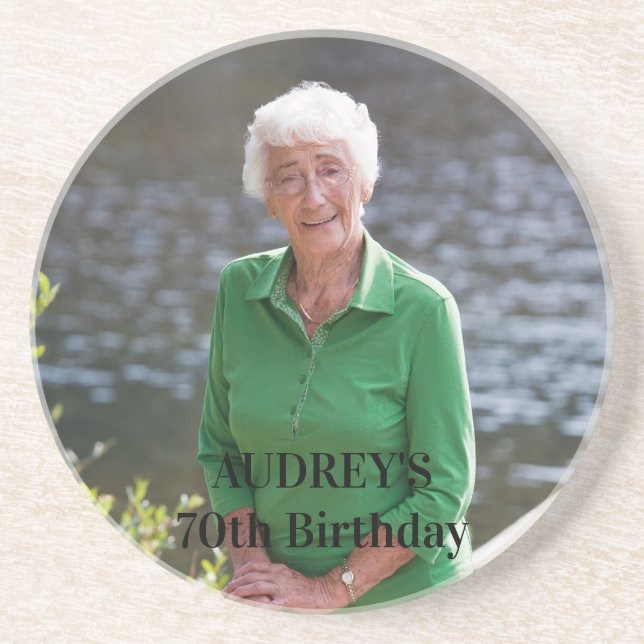 Porta copos De Fotografias Para O Aniversário Do 7 (Frente)