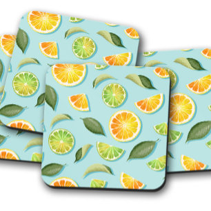 Porta copos de Fruta com limão Conjunto de Porta