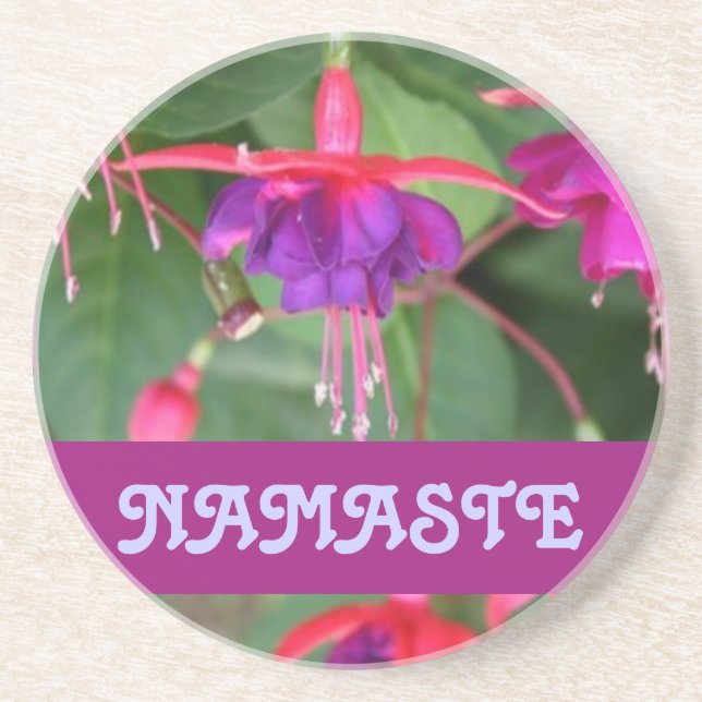 PORTA COPOS de Fuschia NAMASTE (Frente)