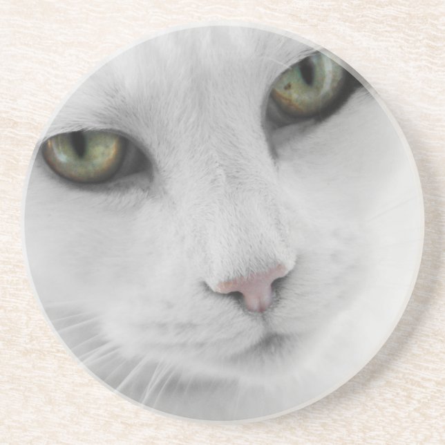 Porta copos de Gato Branco (Frente)