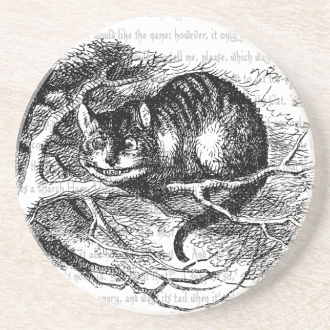 Porta copos de Gato de Cheshire (Frente)
