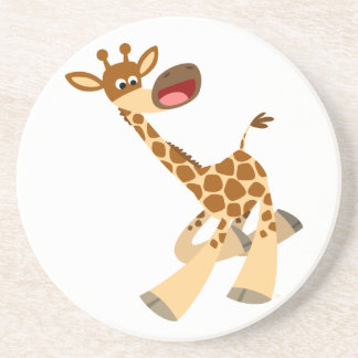 Porta copos de Girafa em Ambling de Cartoon