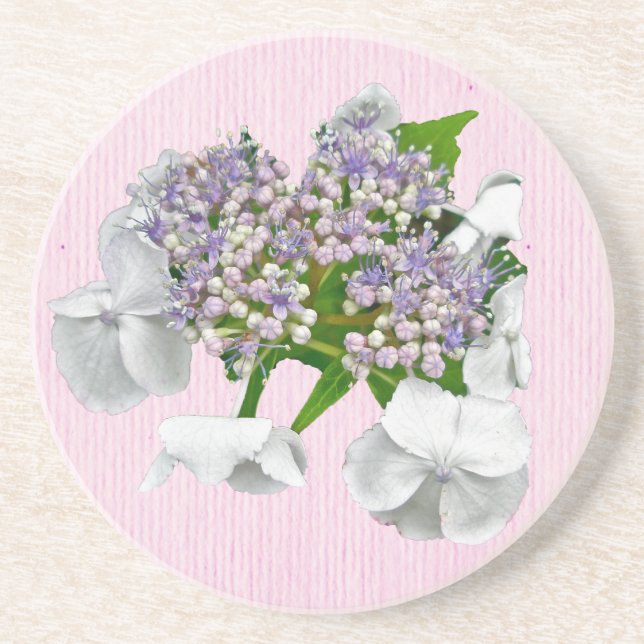 Porta copos de Hydrangea azul (Frente)