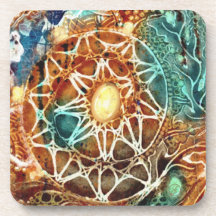 Porta copos de Joya Eve sobre a explosão do sol mo