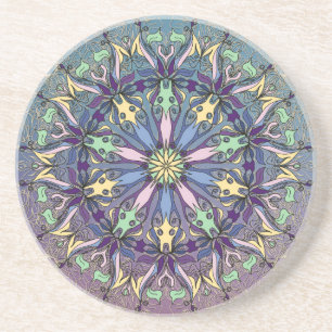Porta copos de Mandala Sandstone Vibrante