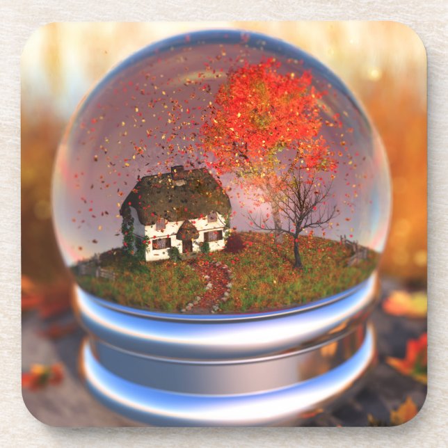 Porta copos de Maple Leaf Globe Cork (Frente)