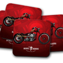 Porta copos de motocicleta Red Rebel Rider | Conju