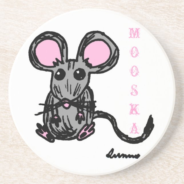 Porta copos de Mouse Cute Mooska (Frente)