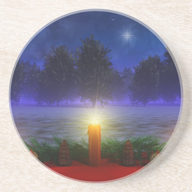 Porta copos de Natal das Visões Brigher (Frente)