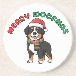 Porta copos de Natal do Cão Bernês: Feliz Woofmas