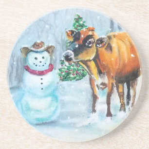 Porta copos de Natal do West Cowboy Snowman