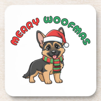 Porta copos de Natal: Feliz Woofmas
