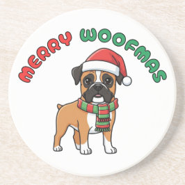 Porta copos de Natal: Feliz Woofmas