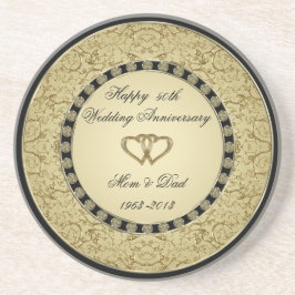 Porta copos de ouro de Aniversário