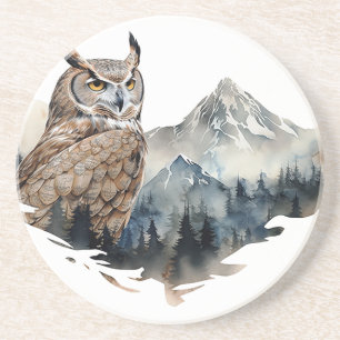 Porta copos de Owl Sandstone