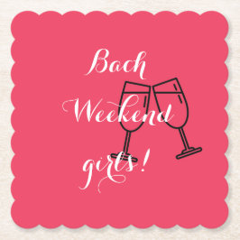 porta-copos de papel rosa personalizado para despe