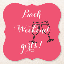 porta-copos de papel rosa personalizado para despe