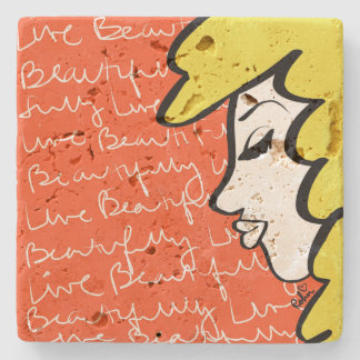 Porta copos de pedra ao vivo