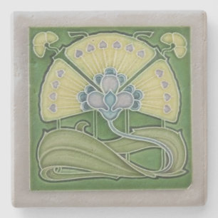 Porta copos de pedra - arte antiga Nouveau