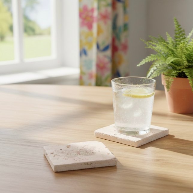 Porta copos de pedra borboleta (Criador carregado)