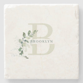 Porta copos de Pedra Botânica Monograma