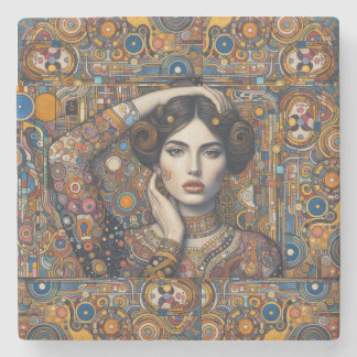 porta copos de pedra "Celestial Caress"