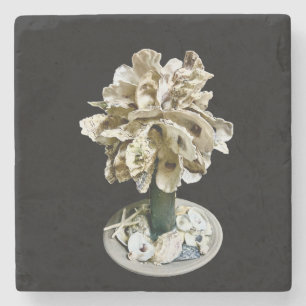 Porta copos de Pedra da Árvore Palmetto