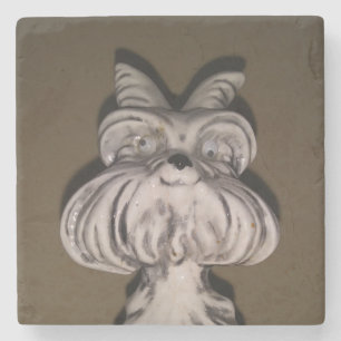 Porta copos de Pedra de Cães Cerâmicos Vintage