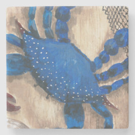 Porta copos de Pedra de Caranguejo e Seashell