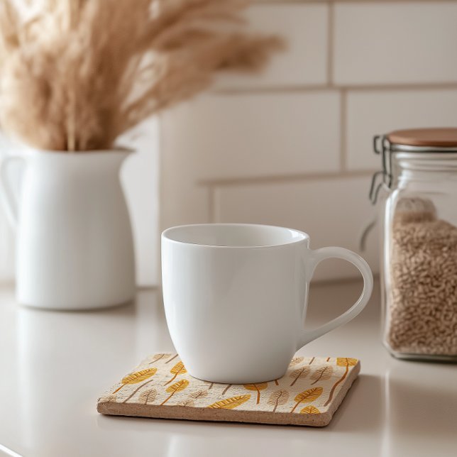 Porta copos de Pedra de Folha de outono escandinav (Criador carregado)