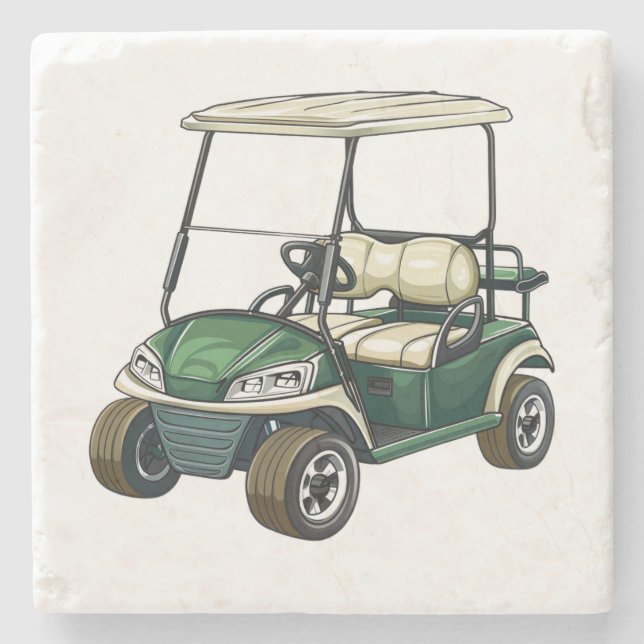 Porta copos de Pedra de Golf Carrinho (Frente)