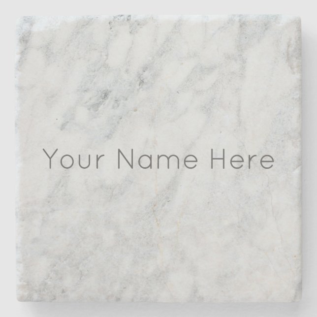 Porta copos de Pedra de Marble Personalizada (Frente)
