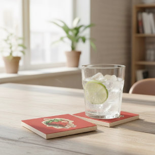 Porta copos de Pedra de Morango