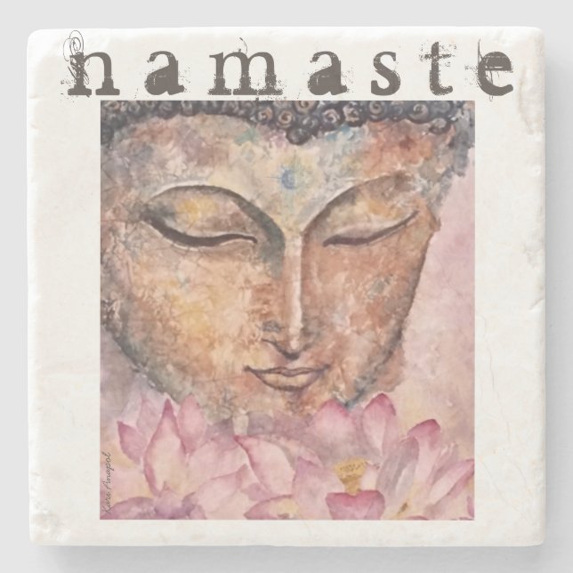Porta copos de pedra de Namaste (Frente)
