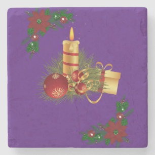 Porta copos de Pedra de Natal, Vela de Natal