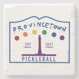 Porta copos de Pedra de Pickleball de Provincetown