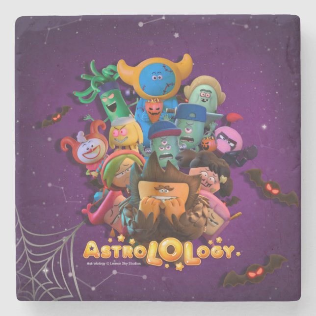 Porta copos de Pedra do AstroLOLogy Halloween (Frente)