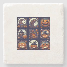 Porta copos de Pedra do Halloween