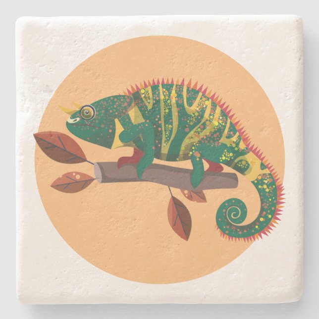 Porta copos de pedra do Lizard 2 (Frente)