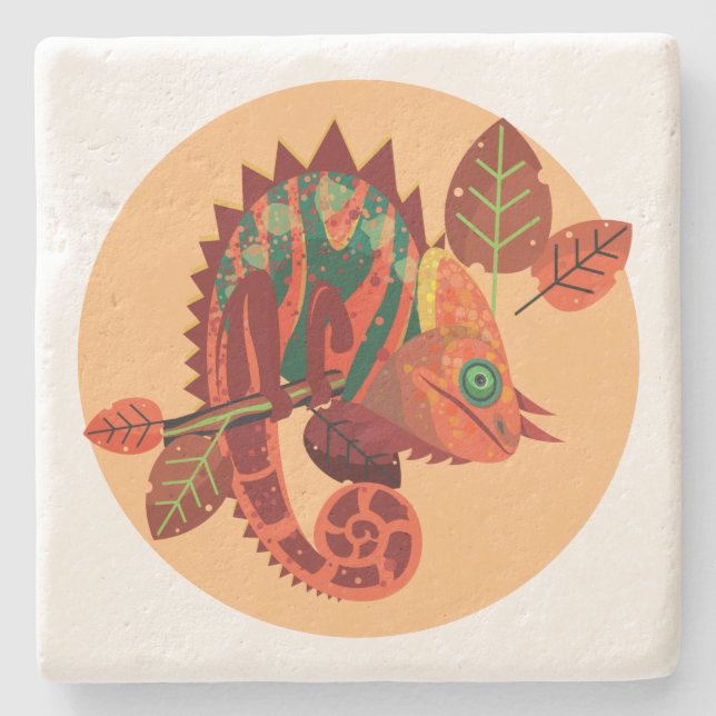 Porta copos de pedra do Lizard 4 (Frente)