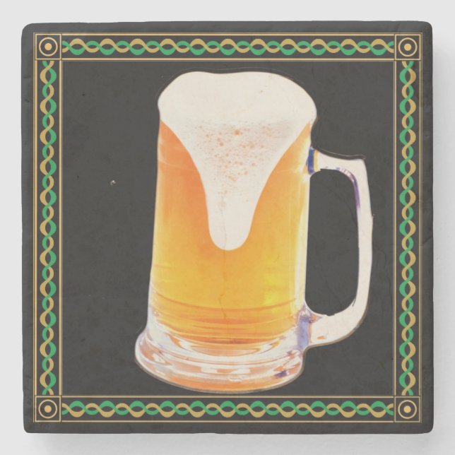 Porta copos de Pedra do Mármaco de Cerveja (Frente)