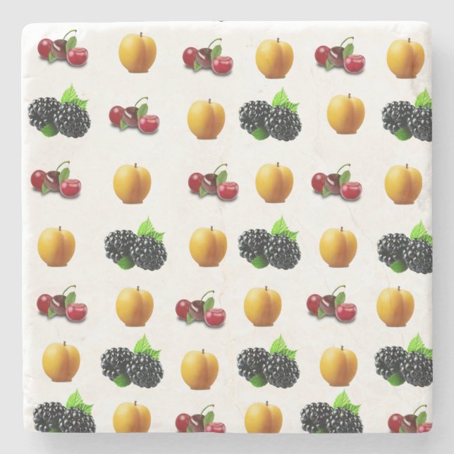 Porta copos de Pedra do Mármore de fruta (Frente)