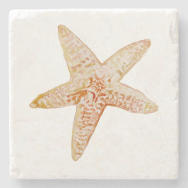 Porta copos de Pedra do Mármore de Starfish Painti