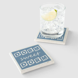porta copos de pedra "Dorm Sweet Dorm"