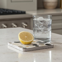 Porta copos de pedra escandinava do Terrazzo