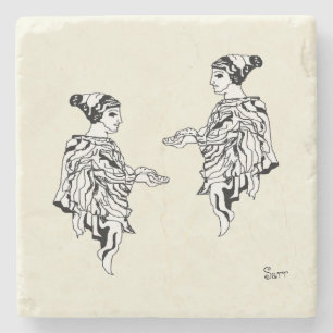 Porta copos de pedra : Estátua grega