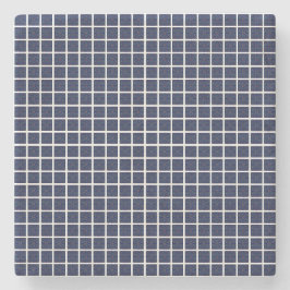 Porta copos de Pedra Geométrica Azul