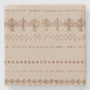 Porta copos de pedra geométrica da fronteira triba